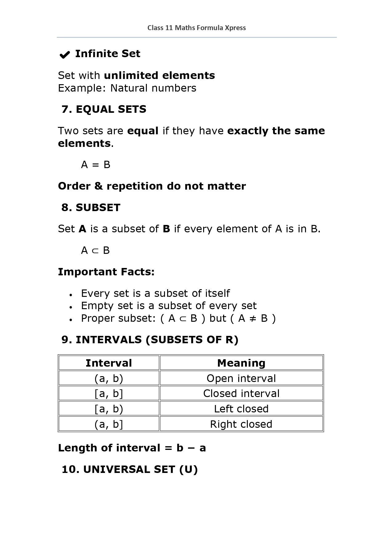 Class 11 Maths Formula Xpress - Image 4